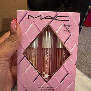 MAC Cosmetics Lipglass Trio - Pink, Red, Brown